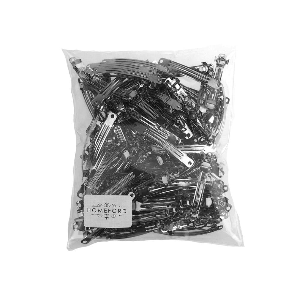 Homeford Silver French Clips, 100-Piece (60mm)
