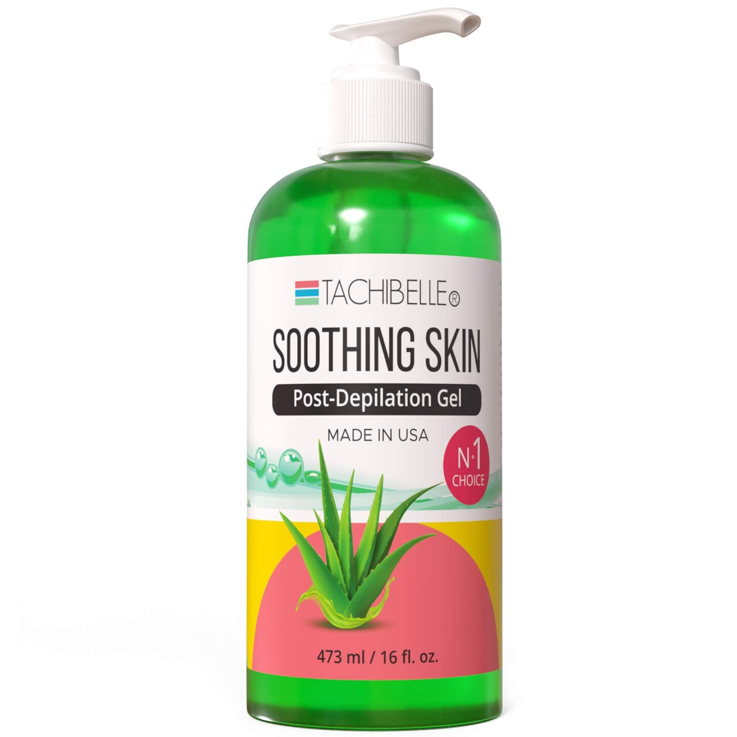 Tachibelle Soothing with Aloe Vera Gel Soothe Post- Depilation Moisturize and Protect Sensitive Skin After Wax Cooling Gel
