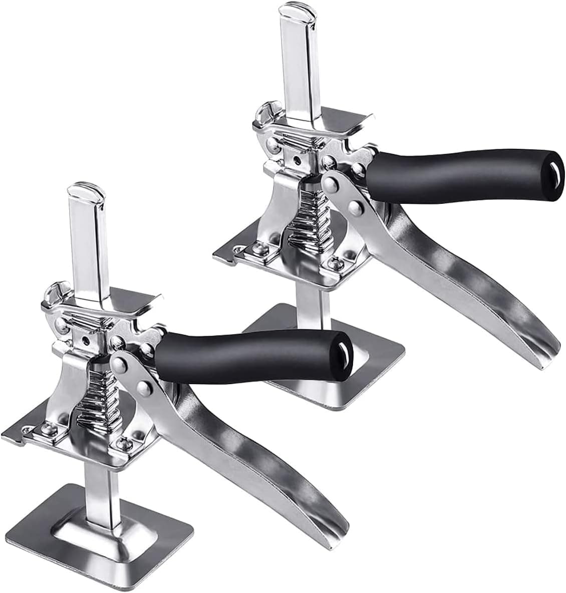 2 Packs Hand Lifting Tool Jack, Labor-saving Arm Jack, The Height can be Raised by 5-100mm, Door Panel, Up to 265 lb, Board Lifter, Wall Tile Height Adjuster