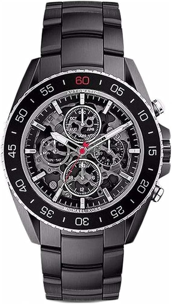 Michael Kors Black Dial Stainless Steel Chronograph Quartz Men's Watch MK9012
