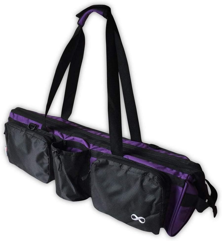 YogaAddict Yoga Mat Tote Bag Supreme and Carriers with Pocket & Zipper, 30" Long, Extra Large, Fit Most Mat Size, Pilates, Gym, Compartment for Yoga Block, Easy Access