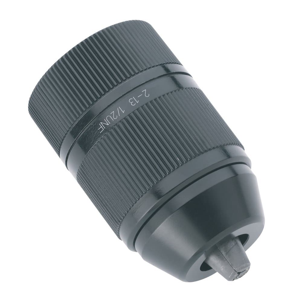 Llambrich CPM Keyless Drill Chuck with Locking Mechanism and Metal Sleeve, 1/2" x 20 UNF Mount, 1-37/64" Chuck Diameter, 1/32"-3/8" Capacity