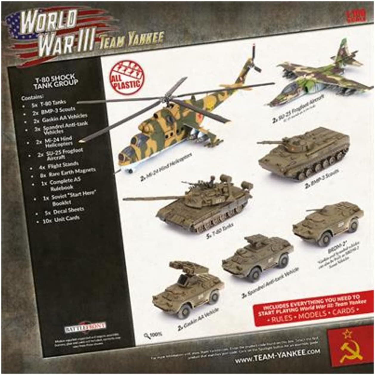Team Yankee World War III - Soviet Starter Force T-80 Shock Tank Company (TSUAB04)