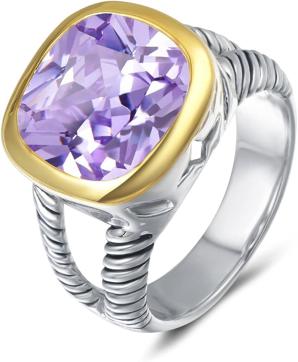UNY Ring Twisted Cable Wire Designer Inspired Fashion Brand David Vintage Love Antique Women Jewelry Gift