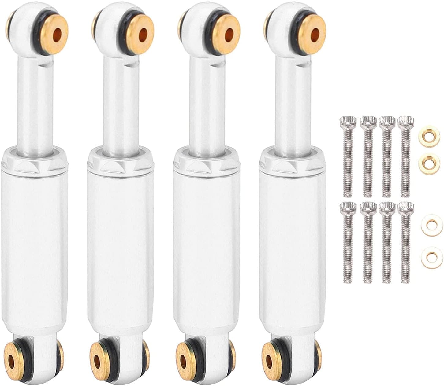 Alomejor RC Car Shock Absorber, RC Upgrade Parts Metal Oil Shock Absorber Damper for Axial SCX24 90081 1/24 RC Crawler Car