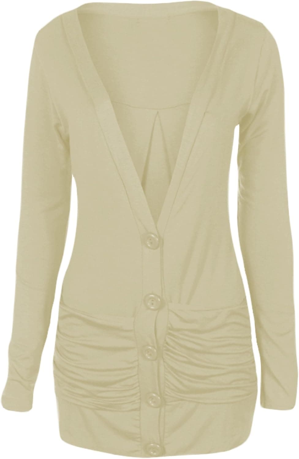 Fashion Wardrobe Cardigan Button up Blazer Pocket Top Jersey Tops Casual