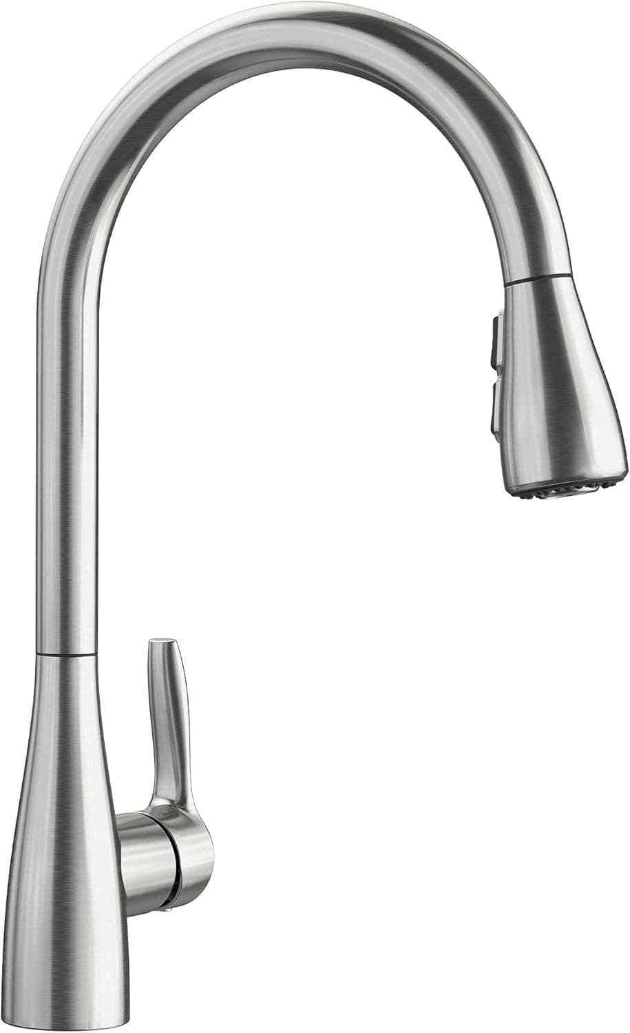 BLANCO, Stainless 442208 ATURA High Arc Pull-Down Dual Spray Kitchen Faucet, 1.5 GPM