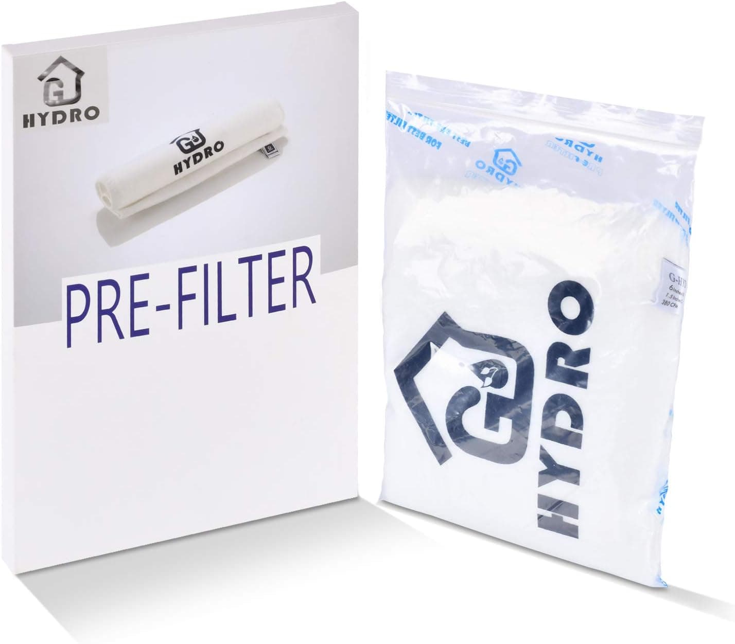 G HYDRO 6 Inch Prefilter for Carbon Filter 6 X 18 White