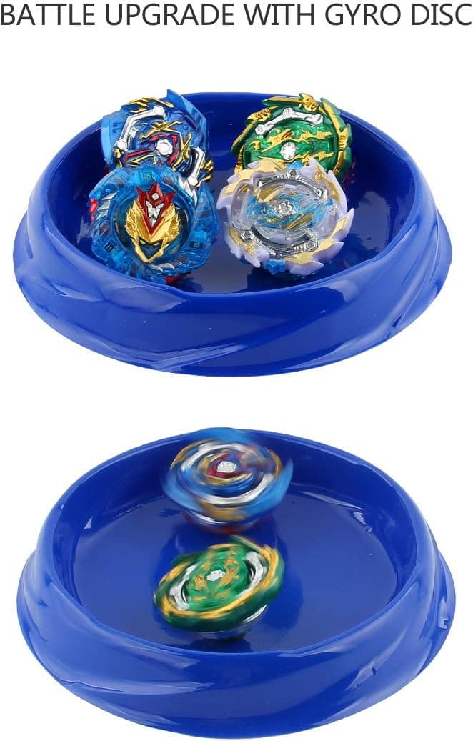 Bey Battling Top Burst | Burst Evolution Combination Series 4D | Set of 4 Fighter Gyroscope 4D Fusion Model | 2 Launcher and 1 beystadium