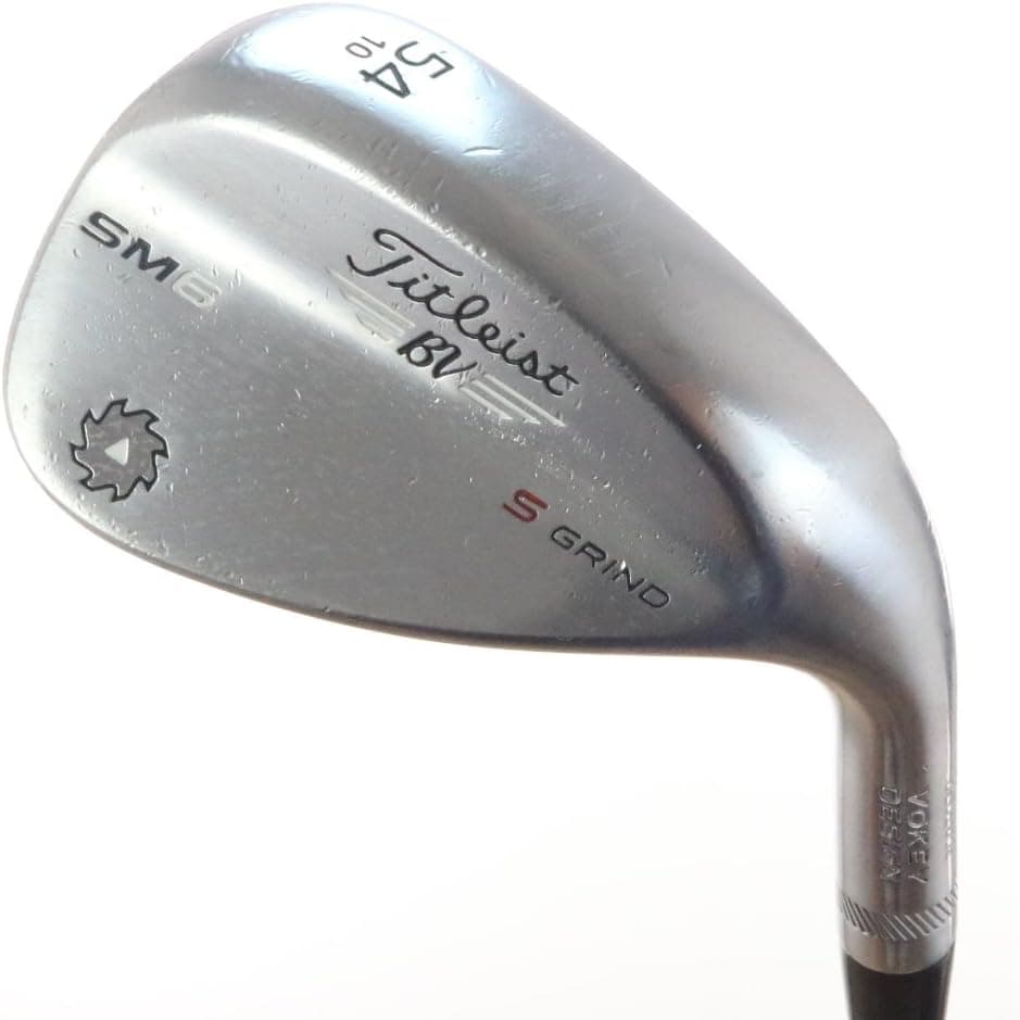 Titleist Vokey SM6 Tour Chrome Wedge Sand SW 54 10 Deg Bounce S Grind SM6 BV Steel Wedge Flex Right Handed 35.25 in