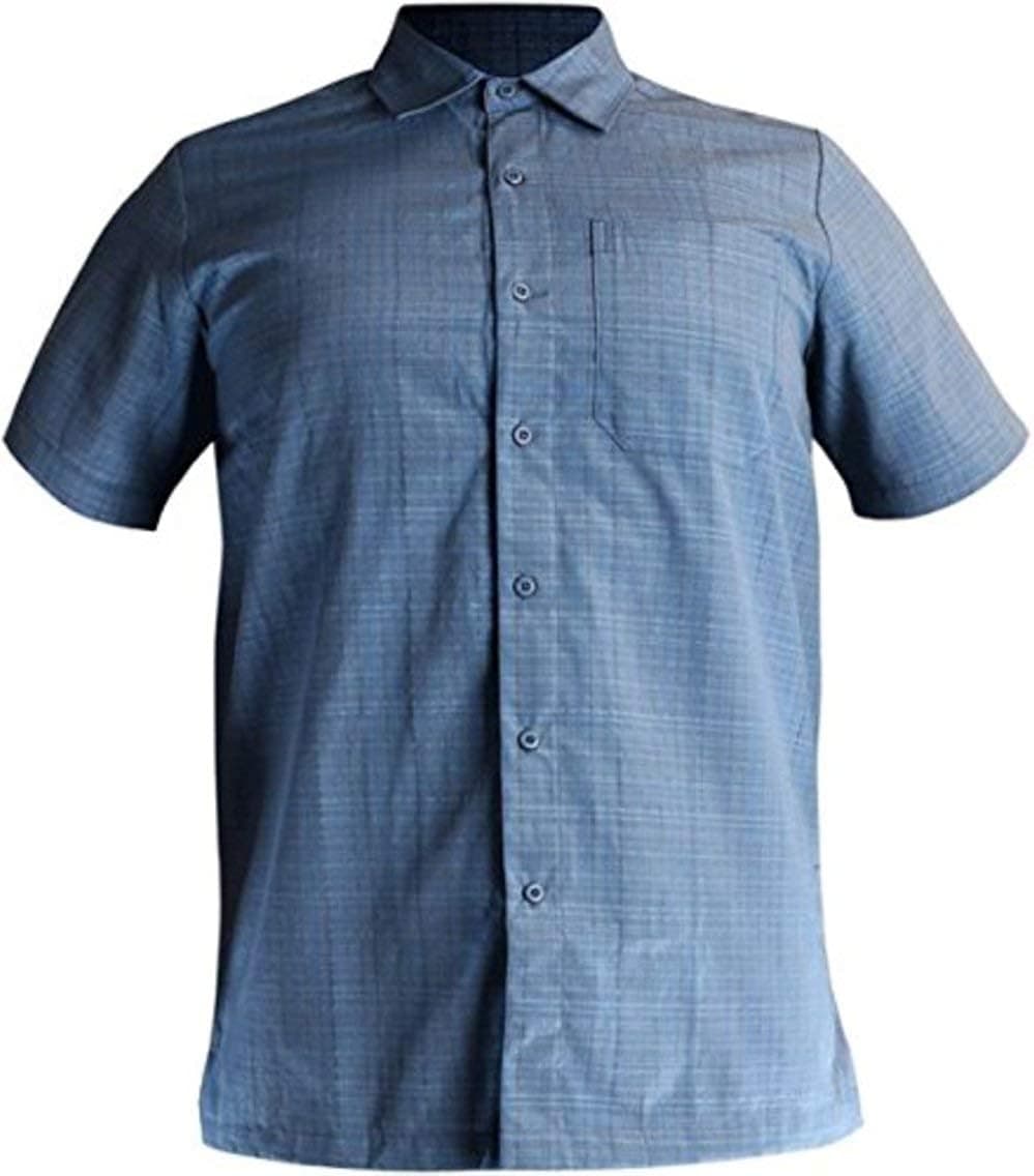 LA Police Gear Men's Covert Button Up Casual CCW Shirts Light Blue-XL