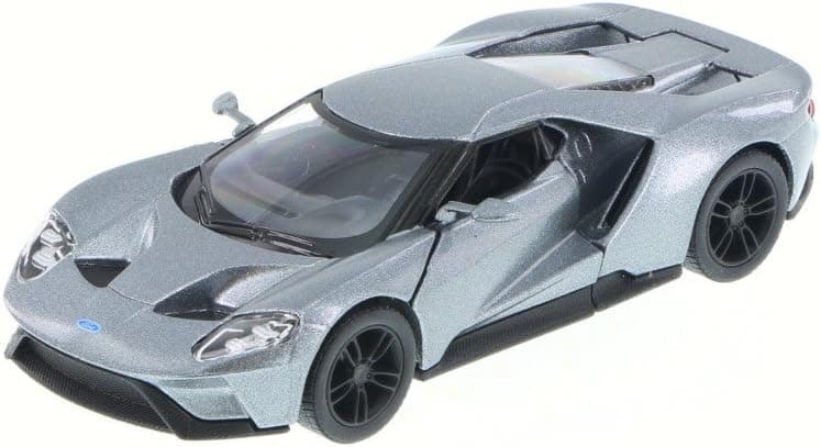 Kinsmart 2017 Ford GT, Silver 5391D - 1/38 Scale Diecast Model Toy Car