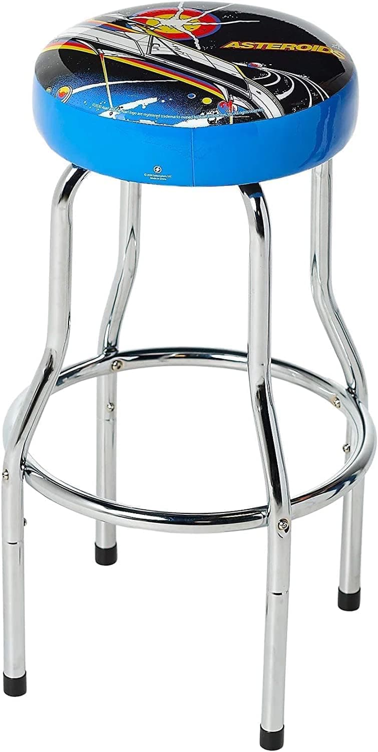 ARCADE1UP Asteroids Adjustable Stool, 21.5" to 29.5" - Electronic Games