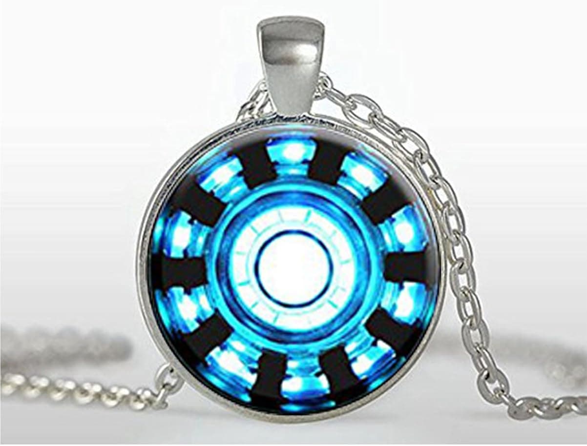 Iron Man Inspired Arc Reactor Pendant, Tony Stark Arc Reactor Inspired Necklace, Iron Man Pendant, Iron Man Round Arc Reactor Necklace