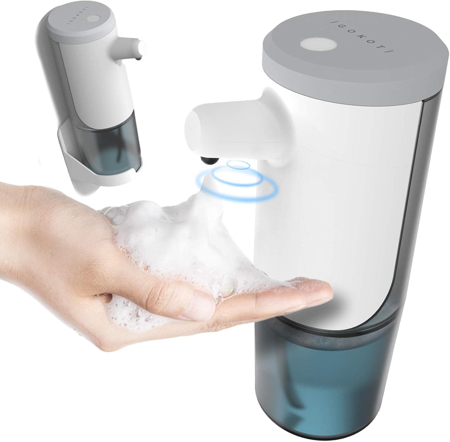 Automatic Foaming Soap Dispenser,15.2oz/450ML Touchless USB Rechargeable by IGOKOTI/Life%
