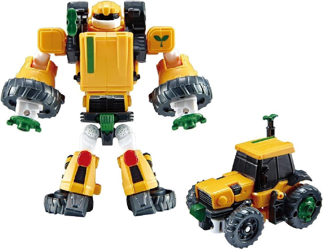 TOBOT Mini T, Tractor to car Tractor Transforming to Robot Car Transforming Robot Car to Robot Animation Character Youngtoys