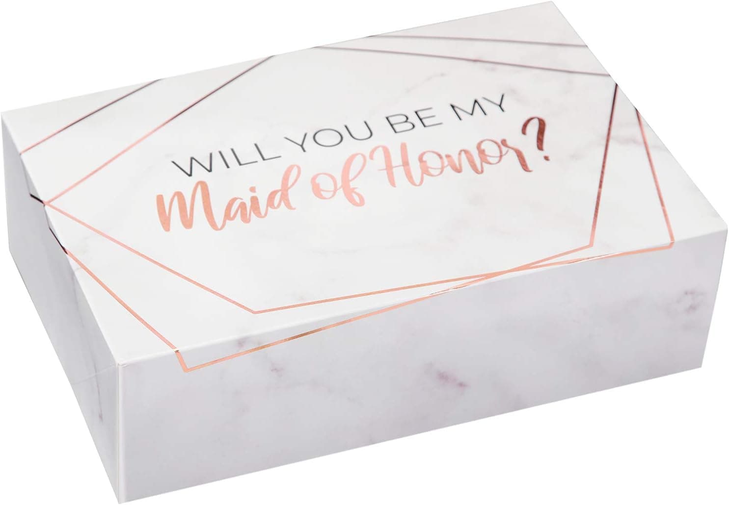 Maid of Honor Proposal Box | 1 pack | Maid of Honor Box | Maid of Honor Proposal Gift | Modern Marble Design