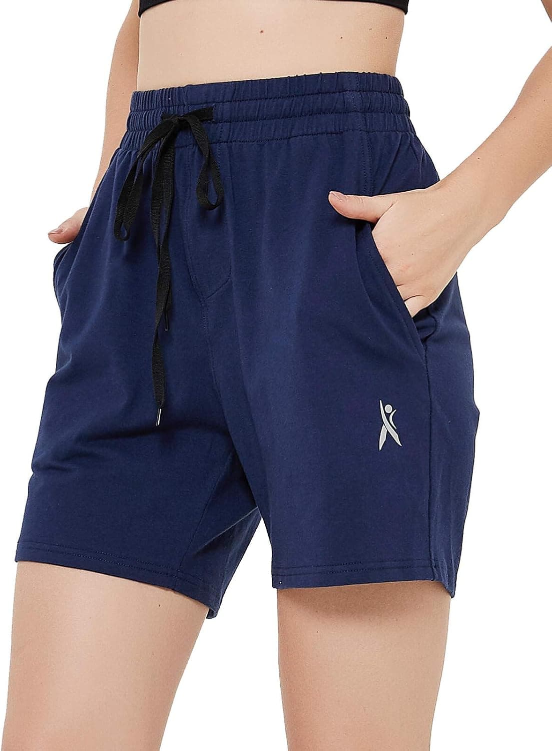 Lavenicole Women's Yoga Shorts Lounge Workout Shorts with Pockets Athletic Sweat Running Shorts