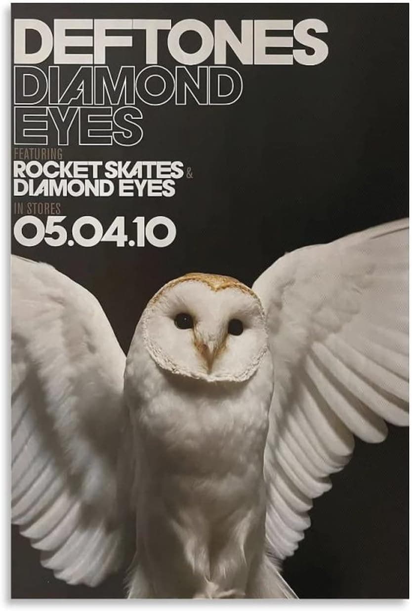 XINYIN Deftones Poster Album Diamond Eyes HD Canvas Prints Wall Art Room Aesthetics Decor 12x18inch(30x45cm)