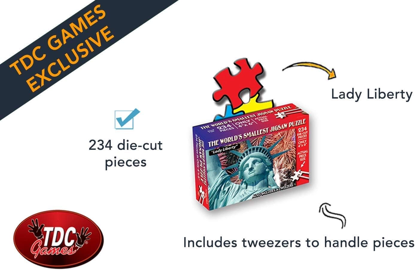 TDC Games World's Smallest Puzzle - Lady Liberty