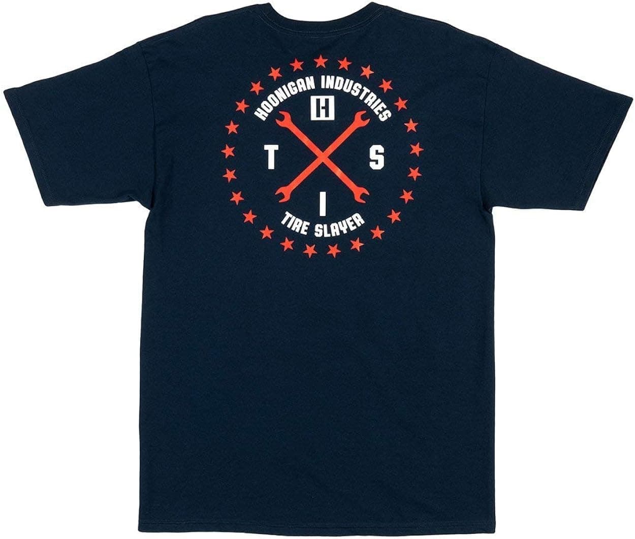 Hoonigan Men's Firing Order Short Sleeve Tee (Navy, X-Large)