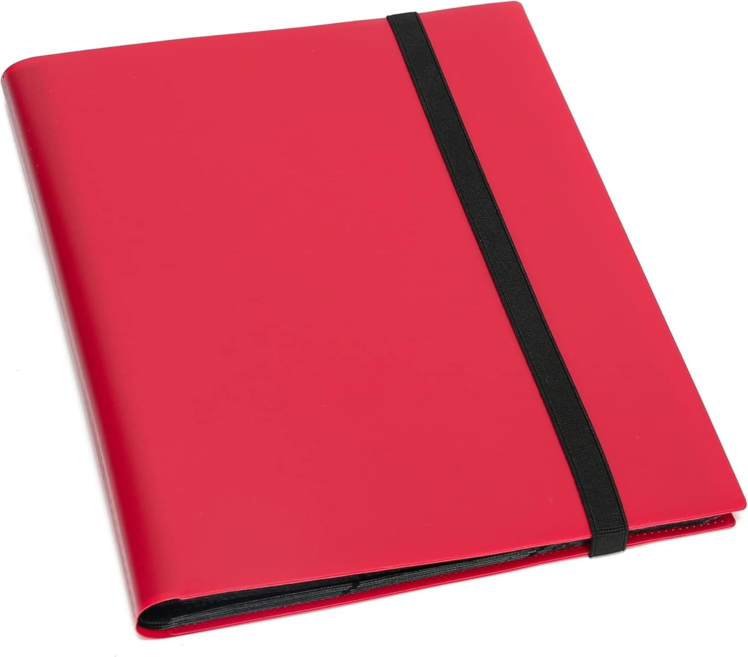HYUTOTA 9 Pocket Trading Card Album Binder Folder with Sleeves, Fits 360 Cards,Side Loading Pocket Binder for Games TCG, Sports Cards(Red)