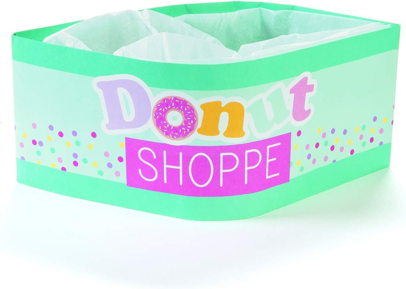 Donut Party Hats for Kids - Set of 12 Donut Shoppe Paper Hats - Party Accessories and Supplies