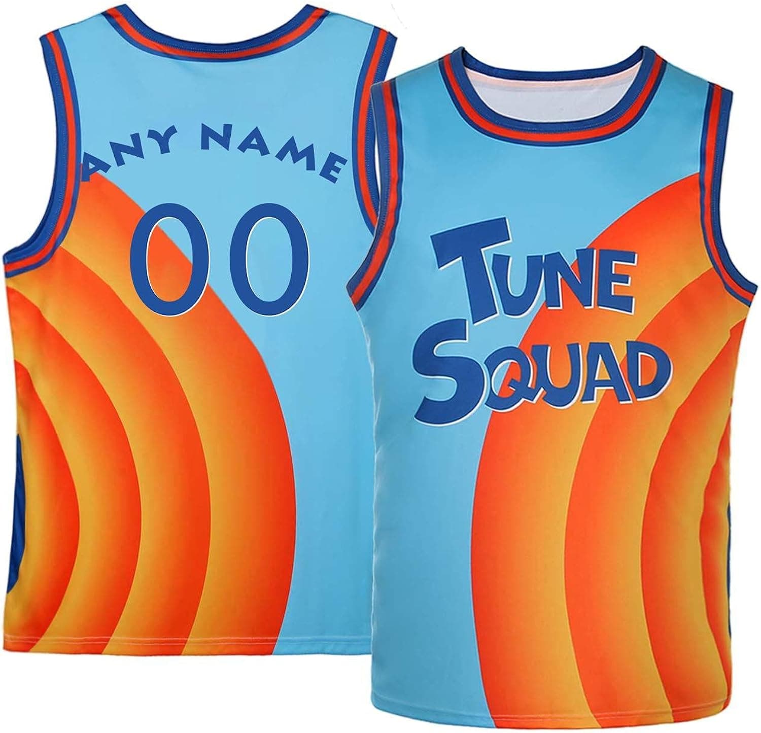 Men's Space 2 Movie 90s Hip Hop Basketball Jersey,Custom Your Name&Number,Play with Superstar King