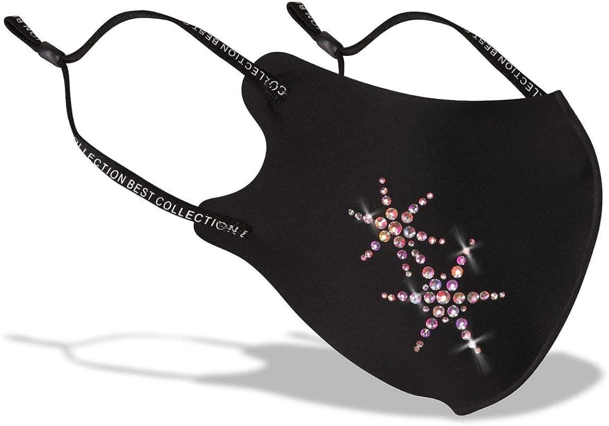 Kutuloo Fashion Bling Rhinestone Facemask