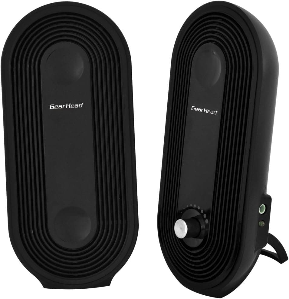 Gear Head USB 2.0 Flat Panel Speakers for Home/Office (SP2500USB)