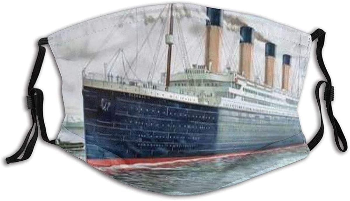 BYJHMB Titanic Ship Boat Unisex Washable and Reusable Cotton Warm Face Protection for Outdoor