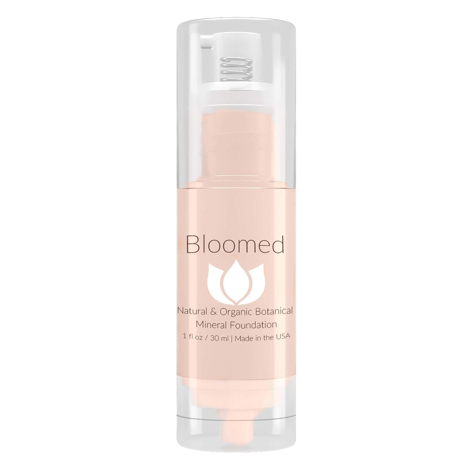 Liquid Foundation Organic Makeup - Best Vegan All Natural Gluten Free Aloe Base Liquid Foundation For Mature Skin (Pretty Primrose)