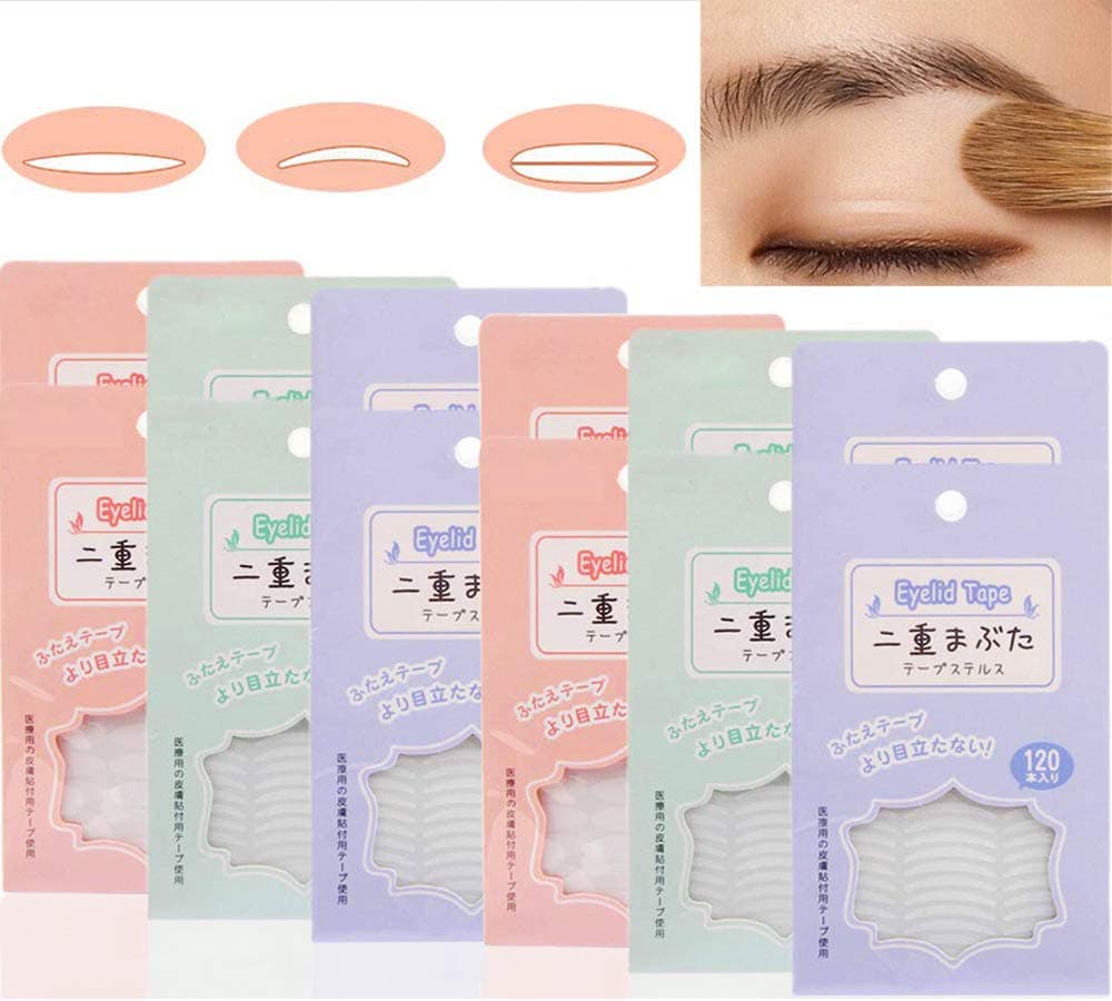 720Pcs/6Packs Eyelid Tape Stickers Natural Invisible Single Medical-use Eyelid Lift Strip Instant Eye Lift Without Surgery Perfect for Hooded, Droopy, Uneven, Mono-eyelid