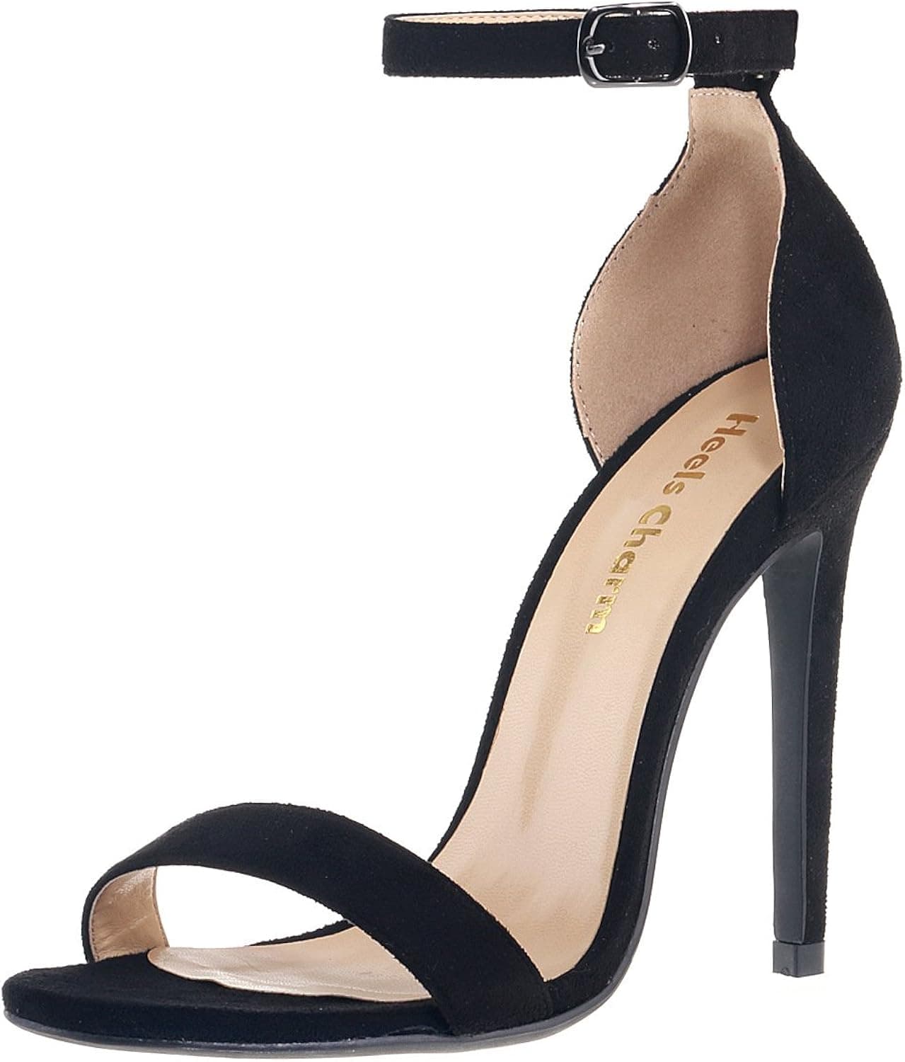 Heels Charm Women's Open Toe Stiletto Strappy Heeled Sandals Ankle Strap High Heel 11 CM Dress Party Work Dance Evening Wedding Sandals