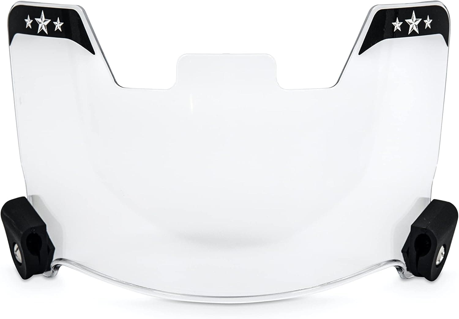 CHARISMATIC Clear Football Visor - Football Visors for Helmet - Football Helmet Visor with Clips, Cleaning Cloth - Anti-Fog, Scratch Resistant - Approved for Youth Leagues & High School