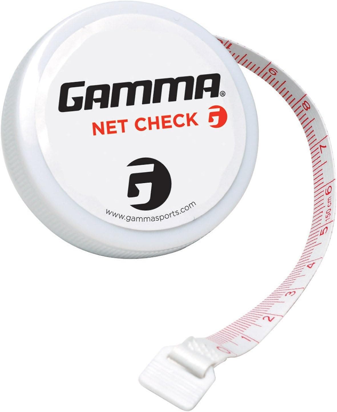 Gamma Net Check Measuring Tape, White/Red