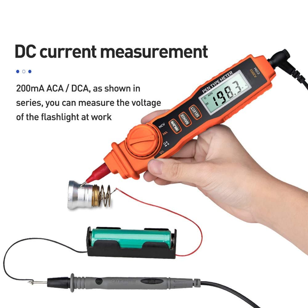 Pen Type Digital Multimeter with Non Contact AC/DC Voltage Detector/Measuring Resistance/Testing diode/Buzzer Continuity Test