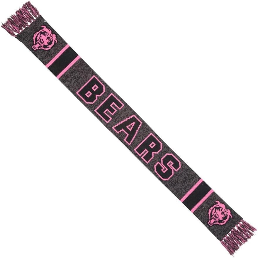 '47 Brand NFL Ladies Northmont Scarf - Offical Team Logo Pink Women's Football Winter Knit Scarves