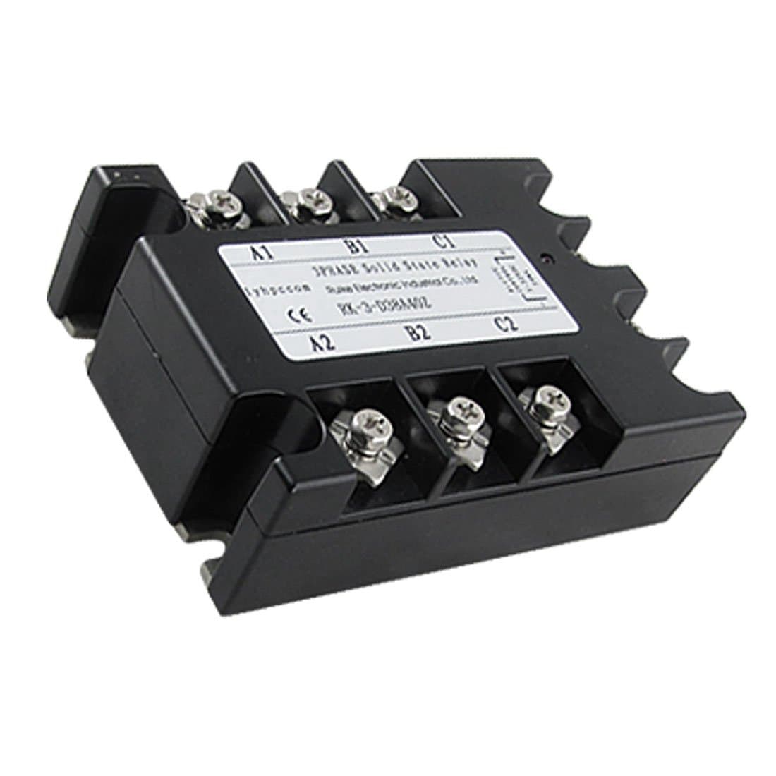 Uxcell 3 Phase SSR Solid State Relay, RK-3-D38A40Z, 40 Amp, 5V - 32V, DC, 380V, AC, DC-AC