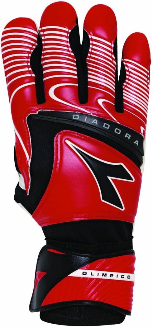 Diadora Olimpico Goal Keeper Gloves (7, Red/Black)