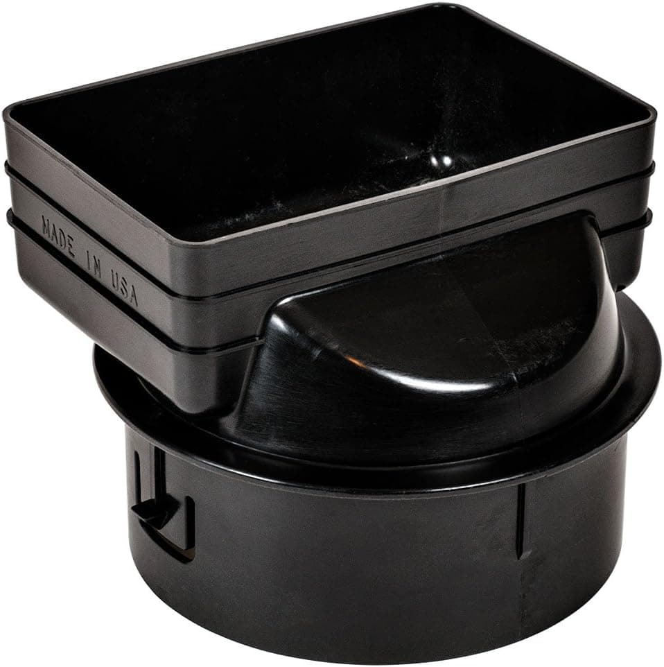 Advanced Drainage Systems 0664AA Downspout Adaptor, 6" x 4" x 6"