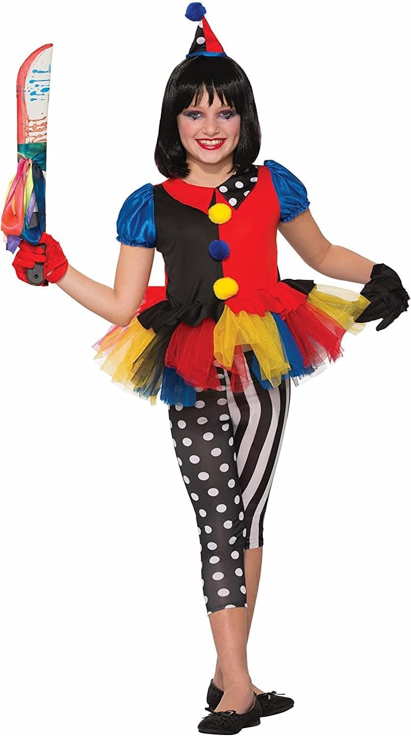 Forum Novelties Child's Evil Clown Little Girlie Costume, Large