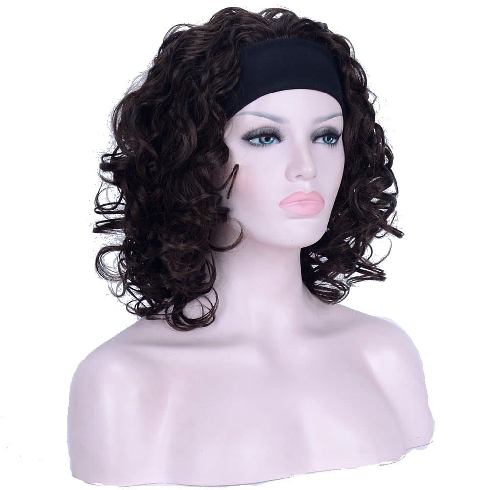 Lydell 12 inch Medium Super Curly Wigs Chestnut Brown, Brown, Size No Size