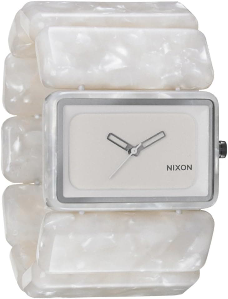 Nixon Vega Watch - Women's White Granite, One Size