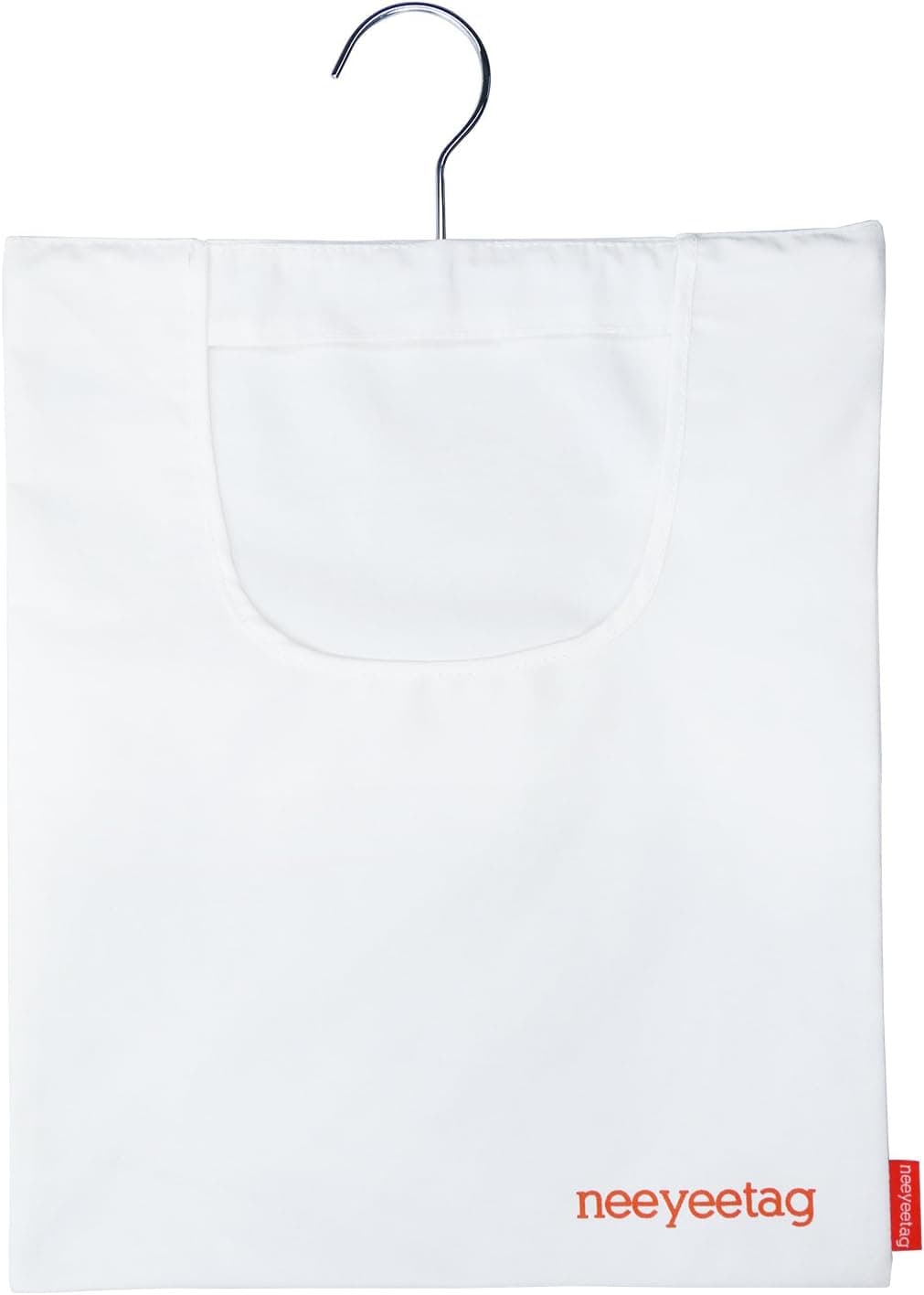 neeyeetag Canvas Clothespins Bag, Hanging Storage Organizer, White
