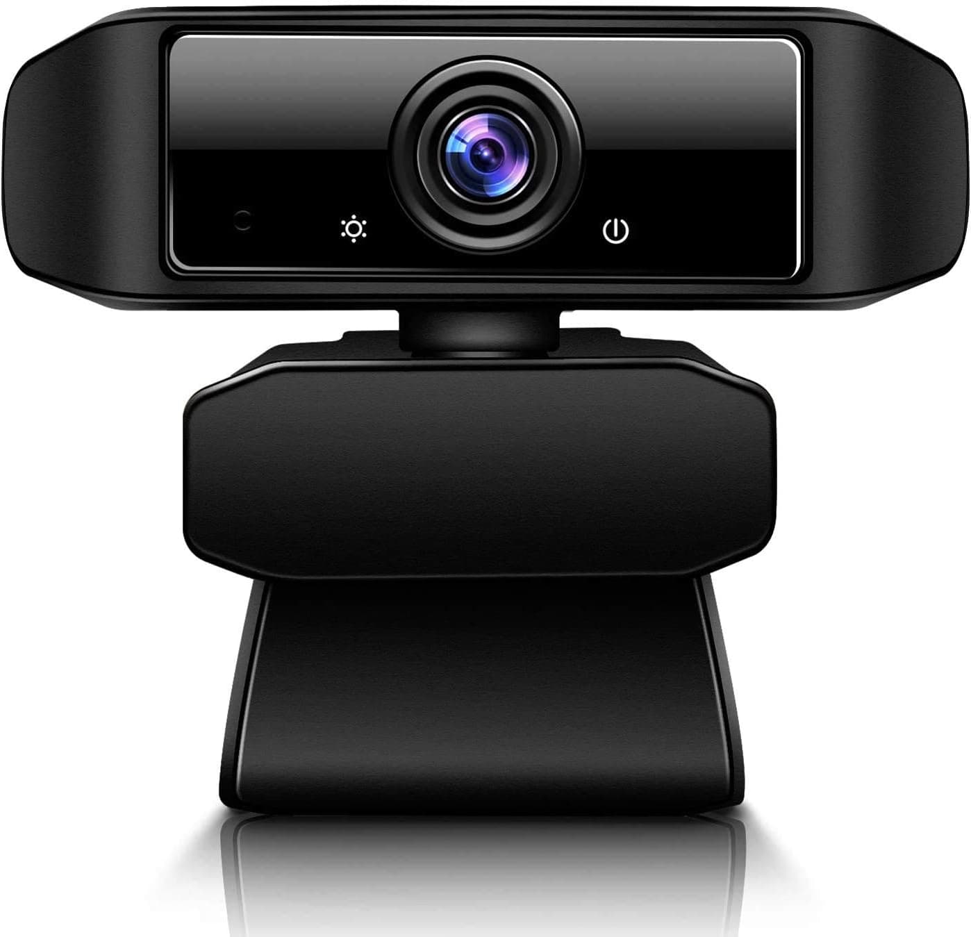 KKUYI 1080P HD Webcam with Microphone, USB Plug & Play Web Camera for PC Computer Laptop with Auto Light Correction for Conference/Gaming/Streaming/Online Classes/Video Live/Desktop
