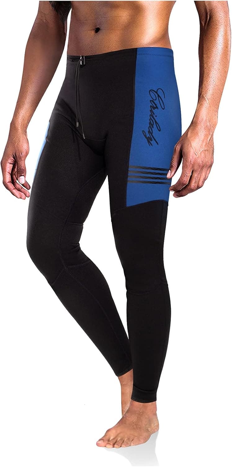 CtriLady Men Wetsuit Pants 1.5mm Surfing Legging Neoprene Fitness Long Pant