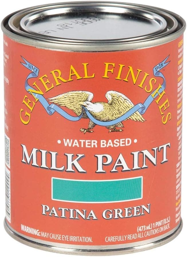General Finishes Water Based Milk Paint, 1 Pint, Patina Green