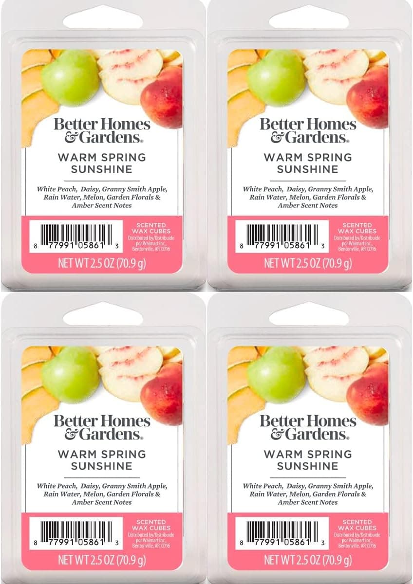 Better Homes and Gardens Warm Spring Sunshine Wax Cubes - 4-Pack
