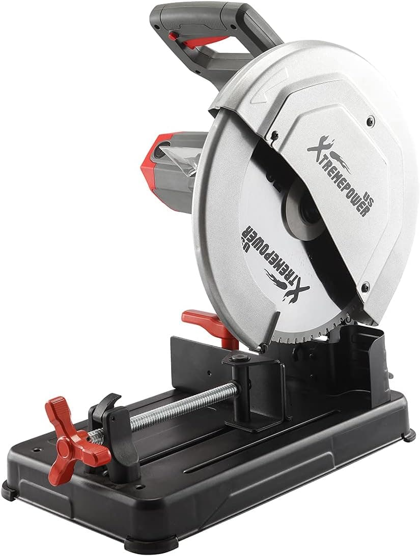 XtremepowerUS 2200W Cutting Chop Saw 15-AMP Power Saw Cuts (14" inch Blade Included)